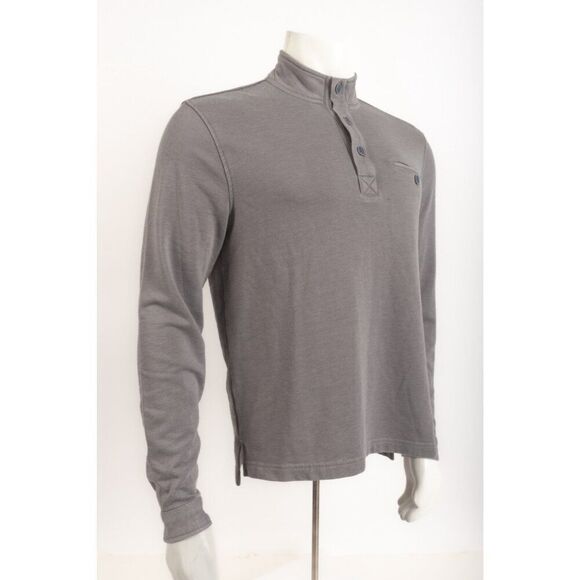 Johnnie-O Hangin' Out Top Shirt Harding Size S Steel Gray Burn Out Wash NWT - Picture 2 of 6